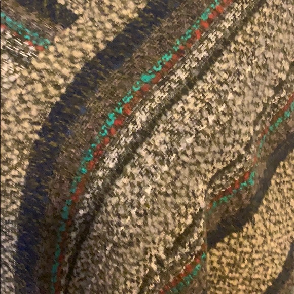 BOHO STYLE STRIPE FRINGED-TRIM PONCHO - Picture 4 of 4